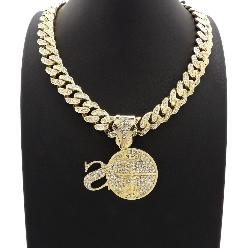 Pendant & 18" Full Iced Chain